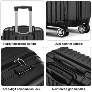 Venta caliente Maletas Vintage Equipaje Viaje 3 piezas Set Trolly Bolsas Viajes Maletas De <span class=keywords><strong>Maleta</strong></span> <span class=keywords><strong>Cabina</strong></span> - Product Image 3