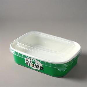 Tazón Rectangular Desechable de Papel para Ensaladas y Poke, Personalizado al por Mayor de Fábrica, de Grado Alimenticio para Llevar - Product Image 4