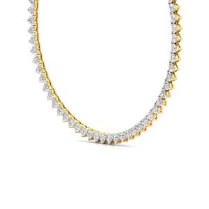 Collier tennis solitaire classique en diamant CVD taille cœur, bijoux élégants en diamant de laboratoire pour femme - Product Image 3