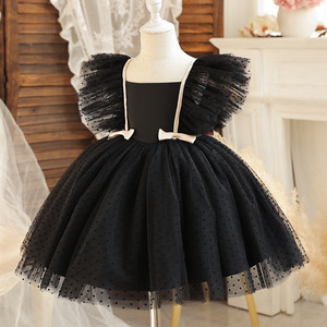 Nouveau Floral enfant en bas âge bébé fille <span class=keywords><strong>robe</strong></span> Vintage enfants plissé fête d'anniversaire princesse tissu mignon infantile Babi baptême cérémonie Costume - Product Image 6