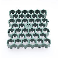 Système de pavage de gravier en plastique pour gazon, 25mm, grille, pavage de l'herbe dans le ciment