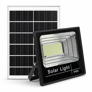Faro <span class=keywords><strong>Solare</strong></span> da Esterno con Telecomando, Impermeabile IP65, 156 LED, <span class=keywords><strong>Pannello</strong></span> Monocristallino, Batteria LiFePO4, <span class=keywords><strong>Luce</strong></span> di Sicurezza - Product Image 1