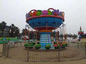 Carrusel de Sillas Voladoras para Interiores y Exteriores, Atracciones de Diversión para Centros Comerciales, Hecho de Acero y Fibra de Vidrio Duraderos, de Parque de Atracciones - Product Image 2