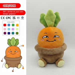 Fabricant de jouets en peluche personnalisés : Créez des <span class=keywords><strong>d</strong></span>écorations de jardin ultra-réalistes en forme de carotte en pot, des mascottes personnalisées Crybaby Fluffy Tears - Product Image 1