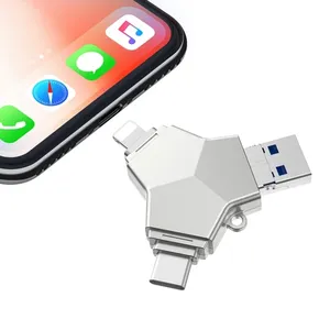 2020 için yeni ürün promosyon hediye 4 1 Otg Flash sürücü için fabrika fiyat Oem Android/tip-C/Usb 3.0 64 gb Memory Stick