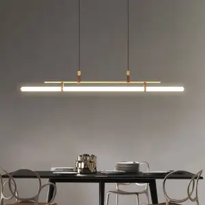 Luminaires suspendus modernes et minimalistes, lustres à ceinture en cuir, pour Table de cuisine, <span class=keywords><strong>salle</strong></span> à manger, lampe suspendue, bureau, café, or noir - Product Image 1