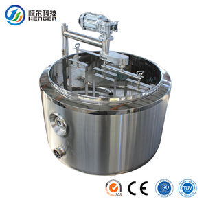 Petit refroidisseur à lait rond entièrement automatique 200L-2000L avec agitateurs cuve à fromage - Product Image 3