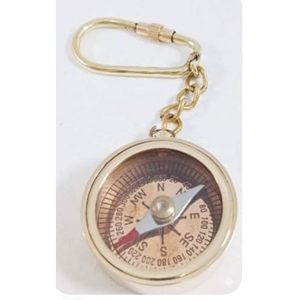 Llavero con Brújula Náutica de Latón, Estilo Antiguo, Decorativo, Portátil, para Regalo - Product Image 2
