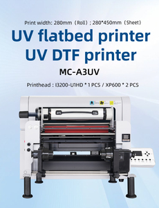 Impresora UV DTF a color A3 XP600/i3200 de transferencia directa de película, de sobremesa y de cama plana. - Product Image 5