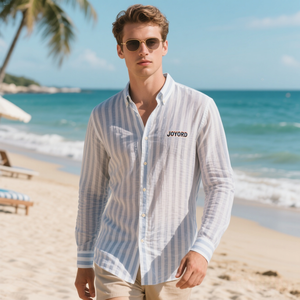 <span class=keywords><strong>Camicia</strong></span> da uomo con bottoni a maniche lunghe con bottoni e <span class=keywords><strong>camicia</strong></span> da uomo tessuto idrorepellente - Product Image 1