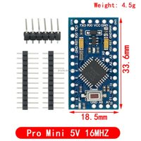 Module ATMEGA328P Pro Mini 5V/16Mhz 3.3V/8Mhz Carte microcontrôleur ATMEGA328 pour Arduino