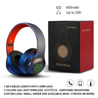 Audífonos Bluetooth BH10 Angry Bear con Logotipo de Luz RGB de Alta Calidad, Audífonos Bluetooth Supraaurales, Audífonos para Juegos con Cancelación de Ruido
