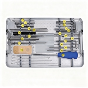 Kit d'instruments pour clous d'interverrouillage inversés fémoraux, instruments orthopédiques, ensemble orthopédique - Product Image 1