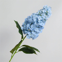 FL-427 Bunga Hydrangea Biru Sentuhan Nyata Berkualitas Terbaik, Bunga Hydrangea Buatan Lembut untuk Pernikahan, Rumah, Pesta, Kamar Tidur, Ruang Tamu