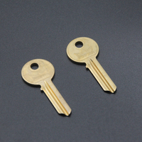 Clé vierge de porte en laiton de haute qualité, entièrement en métal, pour usage domestique