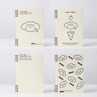 A5 5 Löcher Spiral einfaches PP-gefüttertes Notebook 60 Blatt