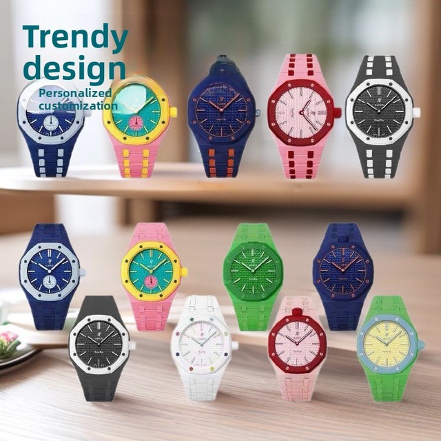 Suitable for AP Modified case Steel Strap Trendy Color Pocket Watch Integrated Strap