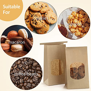 Bolsa de papel Kraft impermeable con estampado personalizado, soporte con cierre de cremallera, bolsa de embalaje para granos de café, comida para mascotas, secado bueno - Product Image 2