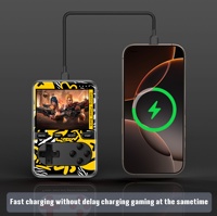 2-in-1 Magnetische Kabellose Powerbank mit Retro-Spielekonsole 5000mAh Typ-C-Ladung MP3-Player für Tägliches Gaming