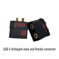 Connecteur anti-étincelles QS8-S 110A mâle-femelle résistant aux hautes températures pour drone de protection des plantes et batterie haute intensité