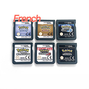 Cartouche de jeu rétro nostalgique Pokémoned en français <span class=keywords><strong>noir</strong></span> <span class=keywords><strong>et</strong></span> <span class=keywords><strong>blanc</strong></span> 1 <span class=keywords><strong>2</strong></span> HeartGold SoulSilver pour DS 2DS NDS - Product Image 1