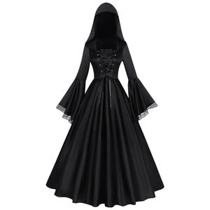 <span class=keywords><strong>Disfraz</strong></span> <span class=keywords><strong>de</strong></span> <span class=keywords><strong>Bruja</strong></span> Gótica <span class=keywords><strong>para</strong></span> Halloween, Vestido Largo Medieval con Capucha Negra, Vestidos <span class=keywords><strong>de</strong></span> Fantasía <span class=keywords><strong>para</strong></span> Mujer, Vestido <span class=keywords><strong>de</strong></span> Gala Renacentista <span class=keywords><strong>para</strong></span> Fiesta - Product Image 3
