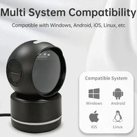 Escáner de Código de Barras USB con Cable, Omnidireccional 2D, Lector de Códigos QR 1D/2D para Supermercados y Puntos de Venta, Disponible en Stock