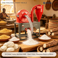 Moulin à grains électrique multifonctionnel manuel pour poudre fine de maïs, blé, riz, haricots, soja