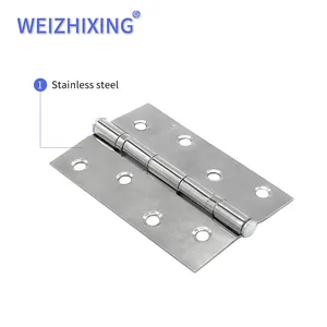 2-2bb Stainless Steel Grade Smooth Ball Bearing Flush Joint Hinges Wooden Window Door Internal use Cabinet