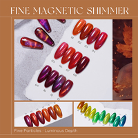 Missgel Vernis Gel Magnétique Effet Œil de Chat 36 Couleurs Irisées Sans HEMA Sans TPO UV LED Soak Off Kit de Vernis à Ongles Magnétique Effet Givre Nuit