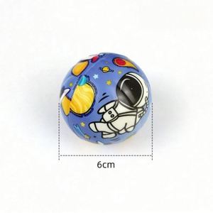 Balle anti-stress astronaute en mousse PU personnalisée, jouet spatial souple à presser pour enfants et adolescents, amusant pour soulager le stress et cadeau promotionnel - Product Image 4