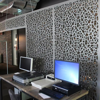 Panneaux de séparation de pièce en aluminium découpés au laser personnalisés YISHANG, écran d'intimité intérieur, cloison pour hôtel, villa, bureau