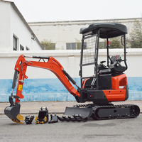 Free Shipping Mini Excavator Kubota Euro5 Epa Engine Pelle Scavatore 1.2ton 1.8ton 3.5 Ton Digge Farm Bagger Factory Price