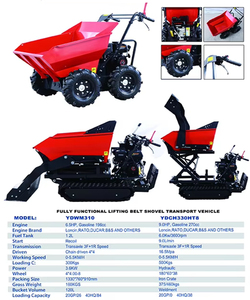 Carriola Elettrica Compatta con Sollevamento Idraulico per Ogni Terreno, Ideale per Cantieri, Fattorie e Giardini - Product Image 4