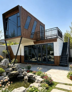 Villa Préfabriquée de Luxe Modulaire sur Mesure à Deux Étages avec Balcon Extérieur, Jardin Rocailleux, Maison Conteneur Écoénergétique, Garantie 5 Ans - Product Image 5