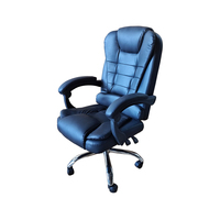 Fauteuil de bureau de direction en PU à dossier haut, inclinable, massant, rotatif, ergonomique, de luxe, réglable et pivotant – Vente en gros