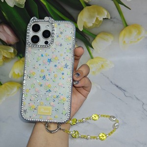 Custodia <span class=keywords><strong>per</strong></span> Cellulare in TPU con Design Floreale Dipinto Compatibile con iPhone 16 Pro 17 AIR con Cordino - Product Image 2