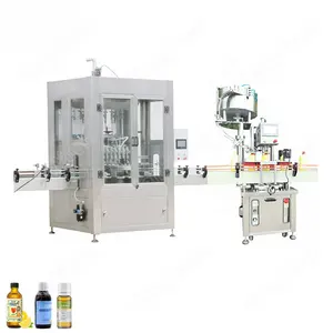 Automatic Cough Syrup Bottle Filling and Four Wheels Clamping Screwing Capping Machine Production Line