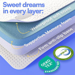 Pack Play Washable Waterproof Cover Bed Pad Changing Newborn Portable Crib <strong>Cot</strong> Baby Infant Memory Foam Bedroom Home Furniture - Product Image 5