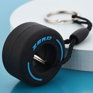 <span class=keywords><strong>Anime</strong></span> lindo neumático creativo llave de coche colgante pequeño regalo PVC llavero de goma suave - Product Image 6