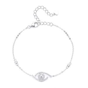 Fabrik Nazar Boncugu verstellbar Silber GRA Blue Evil Devil Eye VVS Moissan ite Charm Armbänder für Frauen - Product Image 1