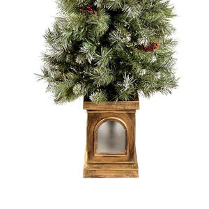 <span class=keywords><strong>Sapin</strong></span> <span class=keywords><strong>de</strong></span> Noël <span class=keywords><strong>de</strong></span> 1,20 m pré-éclairé, mini arbres artificiels, base dorée, floqué <span class=keywords><strong>de</strong></span> neige, 86 lumières LED blanc chaud, épicéa, ignifuge, pour la maison - Product Image 3