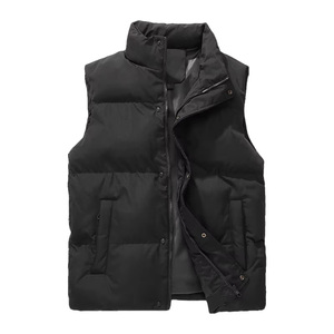 Chaleco de Camping de Alta Calidad y Duradero con Cuello Alto, Impresión de Logotipo, Cortavientos, Chaqueta sin Mangas de Poliéster para Hombre - Product Image 2
