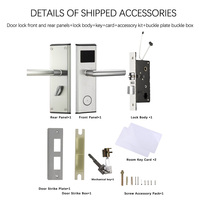 Cerradura Electrónica Inteligente con Codificador de Tarjetas RFID para Puertas de Aluminio, Entrada sin Llave de Acero Inoxidable con Red SDK