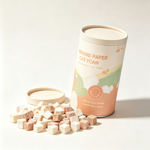 Envase Cilíndrico <span class=keywords><strong>de</strong></span> Cartón Kraft Personalizado con Base Metálica y Apertura Fácil para Cereales, Granola, <span class=keywords><strong>Avena</strong></span> y Mezcla para Desayuno - Product Image 1