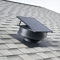 Ventilateur de toit solaire pour grenier, personnalisable, avec moteur DC sans balais et roulement à billes, pour ventilation d'air en élevages avicoles, entrepôts, serres, évacuation, OEM