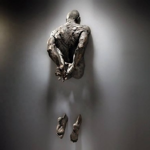 高品质青铜墙上抽象艺术梅托普格利泽雕像失去身体雕塑 - Product Image 2