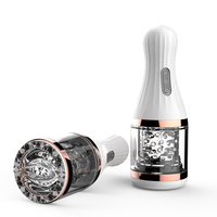 Silikon su geçirmez titreşimler otomatik piston dönen emme erkek masturbator fincan seks oyuncakları erkekler için yapay penis vibratör