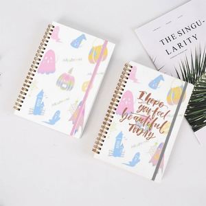 Customizable Printed Halloween Pumpkin Grie Cover Double Coil <b>Book</b> Elastic Band A5 Planner Notebook 100gsm Paper 200 Pages Gift - Product Image 1