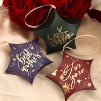 Boîte d'emballage de bonbons et de biscuits de remerciement Star Mini, boîte de cadeaux de mariage musulman pour les invités, les demoiselles d'honneur